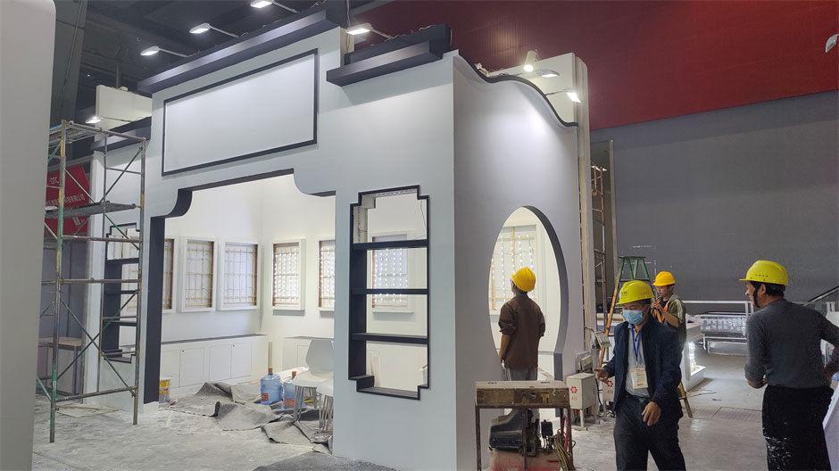 蘇州天龍展臺搭建現場