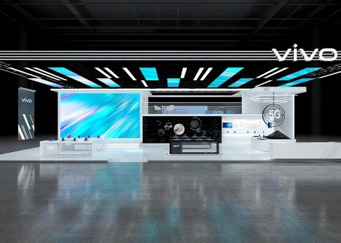 Vivo手機博覽會電子展臺設計搭建案例分析及北京展臺搭建公司