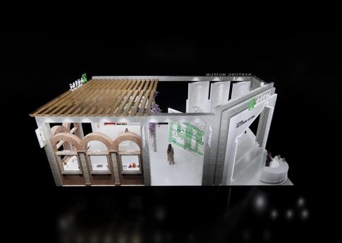 博博會南通博物館主體展臺設計搭建案例分析及杭州展位搭建公司
